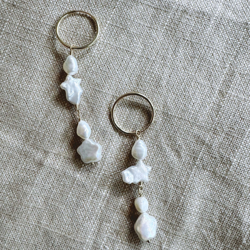 Baroque Freshwater Dangle Earrings