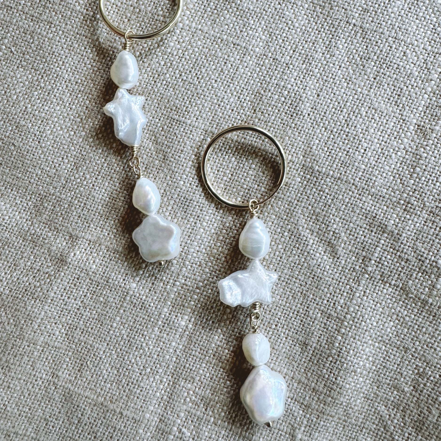 Baroque Freshwater Dangle Earrings