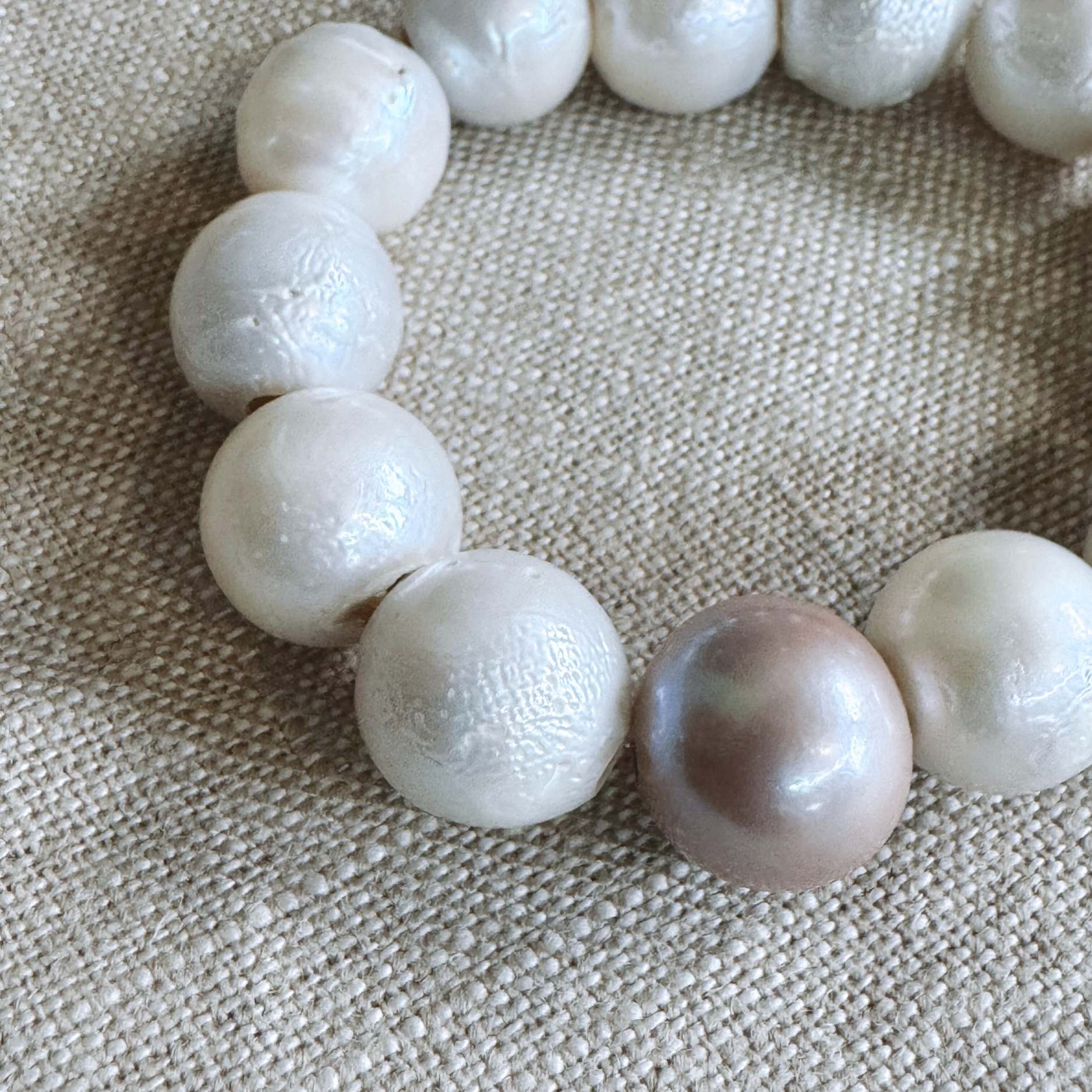 Camellia Pink + Freshwater Bracelet
