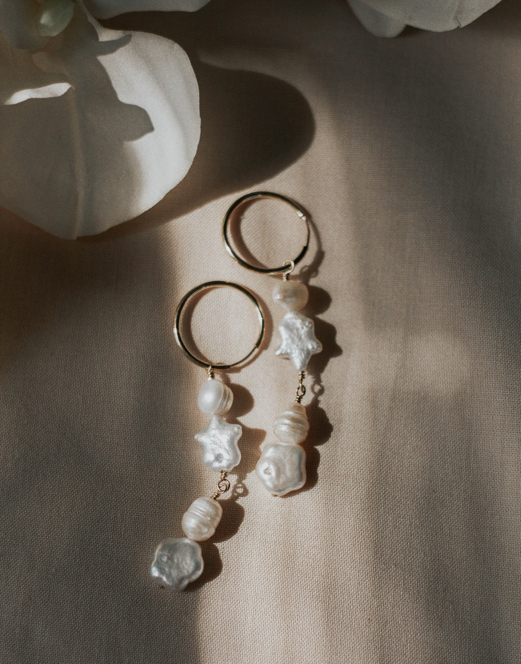 Baroque Freshwater Dangle Earrings
