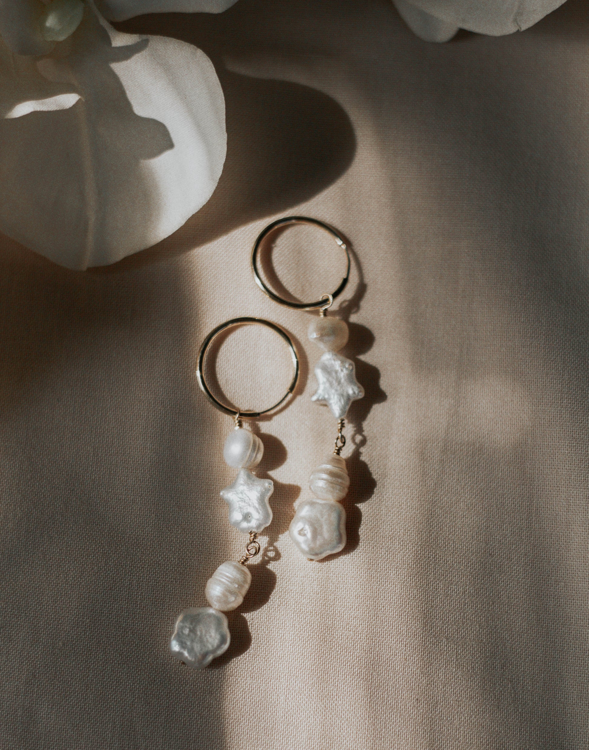 Baroque Freshwater Dangle Earrings
