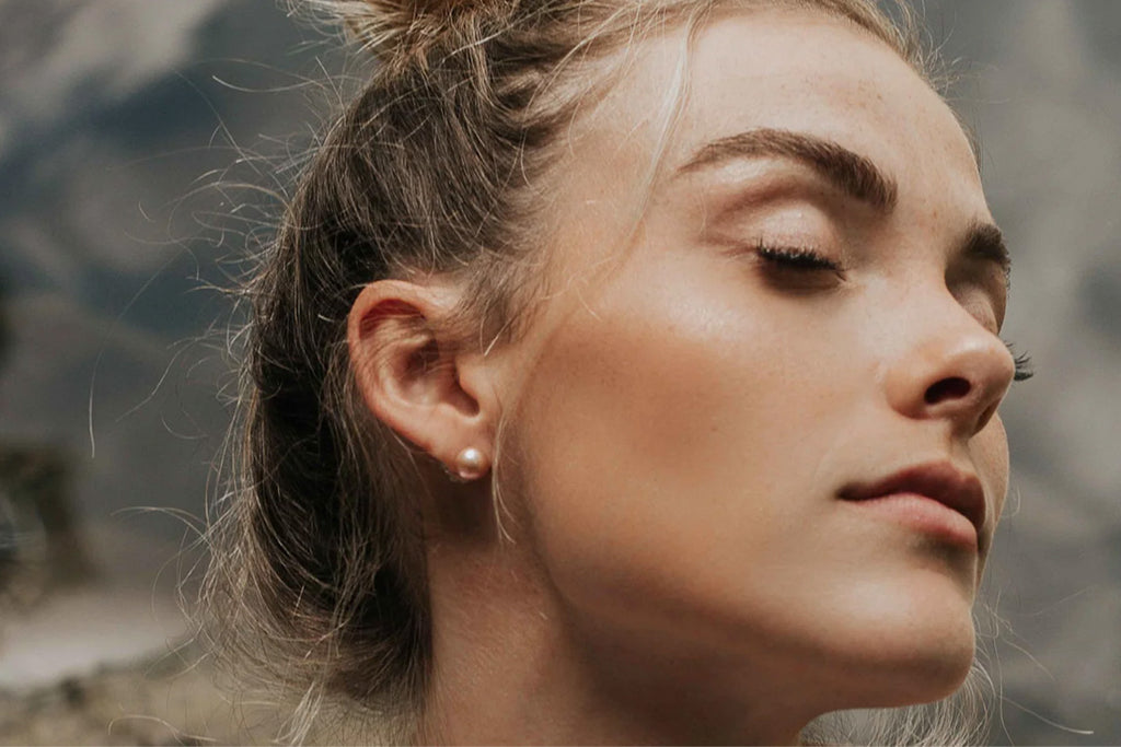 Blush Pearl Studs | 8.5mm
