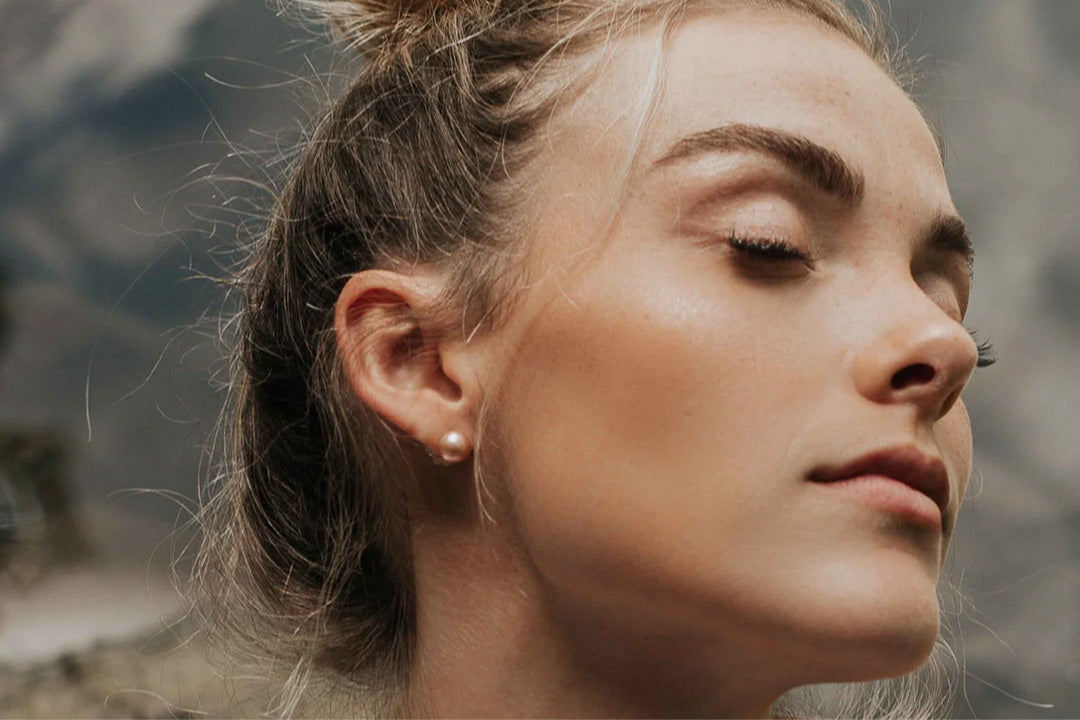 Blush Pearl Studs | 8.5mm