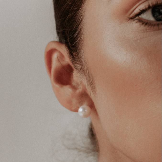 Freshwater Pearl Studs | 6.5mm